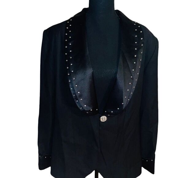Chad Stevens Rhinestone Embellished Blazer - Picture 1 of 14